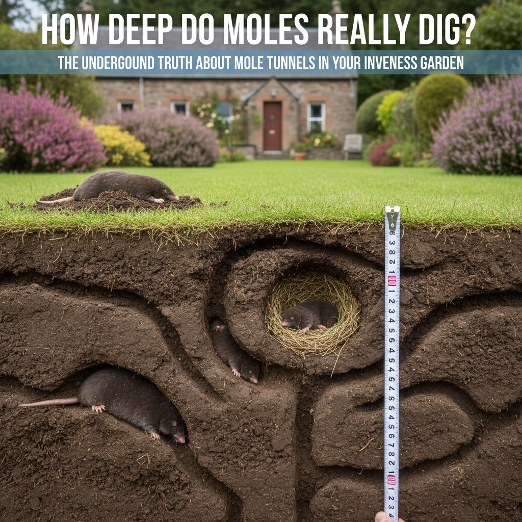 How Deep Do Moles Really Dig? The Underground Truth About Mole Tunnels in Your Inverness Garden